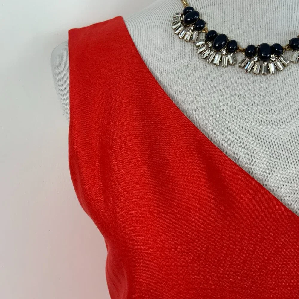Kate Spade New York Red Heritage it & Flare Silk Dress Sz 8